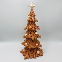 Árvore de Natal em Resina formato de Coral 33,5x16cm