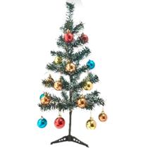 Arvore De Natal Enfeitada De 60 Cm Com 15 Bolinhas Festas