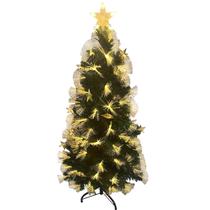 Arvore De Natal Fibra Otica Completa Led Natalino Luz Festa Estrela Decoraçao Casa Predio Evento Loja Ornamentaçao Fim de Ano Merry Christimas