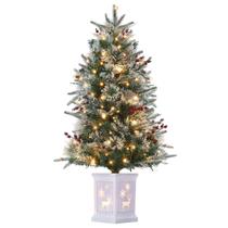 Árvore de Natal GAOMON 90cm com Iluminação LED e Base de Rena - 70 Luzes