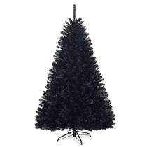 Árvore de Natal Goplus Unlit Black de 6 pés com 1036 pontas de galhos
