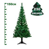 Árvore de natal grande 1,50 metro verde com 230 galhos - arvore de natal grande Árvore de natal grande 1,50 metro verde com 230 galhos - arvore de natal grande