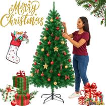 Arvore De Natal Grande 180cm Verde 400 Galhos Cheio Pinheiro