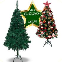 Árvore De Natal Grande Artificial Luxo 1,80m Cheia