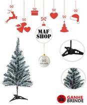 Arvore De Natal Grande Nevada 90cm 90 Galhos C/ Decoração