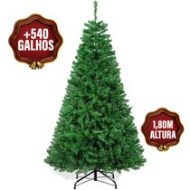 Árvore de Natal Grande Pinheiro 1,80 cm 550 galhos Premium Base em metal - Yab