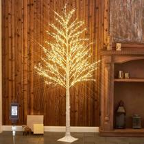 Árvore de Natal Hairui iluminada de branco com 690 luzes brancas quentes