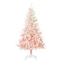 Árvore de Natal HOMCOM 1,5 m de abeto não iluminado rosa artificial Árvore de Natal HOMCOM 1,5 m de abeto não iluminado rosa artificial
