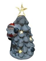Árvore de Natal Iluminada Ponteira de Estrela e Papai Noel