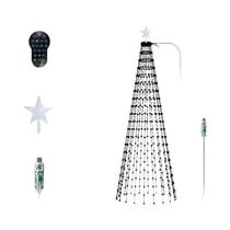 Árvore De Natal Inteligente De 7FT Com Luzes 400LEDs Mudança De Cor Controle Remoto Topper Estrela