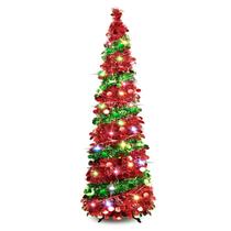 Árvore de Natal Kungfuking de 5 pés com 90 luzes LED dobráveis