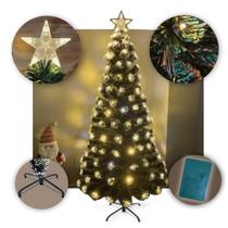 Árvore de Natal LED Fibra Ótica Cristal 120Cm Luzes Bivolt - MultiA Árvore de Natal LED Fibra Ótica Cristal 120Cm Luzes Bivolt - MultiA