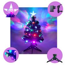 Árvore de Natal LED Verde Luz Estrela Colorida Pequena 60cm