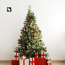 Arvore De Natal Linda Pequena Média Grande Verde Pinheiro ou Nevada Flocos de Neve Premium