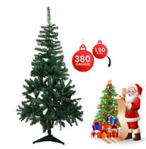 Árvore de Natal Luxo 1,50m 380 Galhos PVC e Ferro Verde