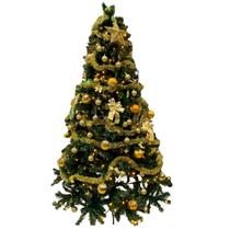 Árvore De Natal Luxo Enfeitada 2,10cm Decoração Natalina
