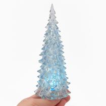 Árvore De Natal Luz Led Decorativa Acrílico Enfeite De Mesa Feliz Natal Decoração Natalina