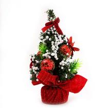 Árvore de Natal Mini 20 cm com Enfeites em PVC para Mesa Árvore de Natal Mini 20 cm com Enfeites em PVC para Mesa