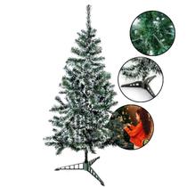 Árvore de Natal Modelo Nevada Clássico Com 110 Galhos 120cm