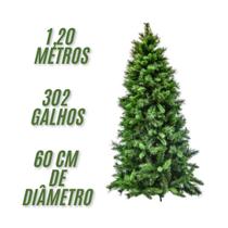 Árvore de Natal Montreal 1,20 metros 302 Galhos Cheia Pinheiro Luxo Tradicional