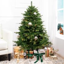 Árvore de Natal Naomi Home Rustic de 1,4 m com 300 luzes quentes