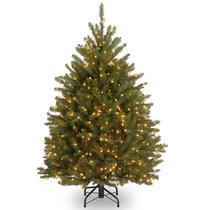 Árvore de Natal National Tree Company Dunhill Fir 4 pés com luzes