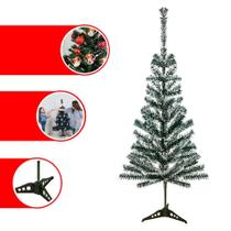 Árvore De Natal Nevada Barata 90cm de Altura Pinheiro Verde