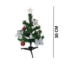 Árvore De Natal Pequena 30cm Com Decoração Completa - Natalkasa