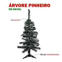 Árvore De Natal Pequena Média 1,20 m 120 cm Altura 110 Galhos Luxo Verde Nevada Decoração de Natal Enfeite Natalino