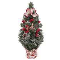 Arvore De Natal Pequena Mini Pinheiro Verde Nevada Luxo 40Cm