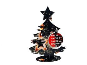 Árvore De Natal Personalizada P-Amor-Saúde Com Bolinha - Reidopendrive