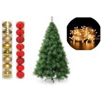 Arvore De Natal Pinheiro 1,2 Metros 90 Galhos Com Enfeites