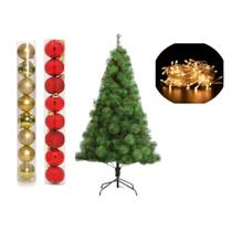 Arvore De Natal Pinheiro 1,2 Metros 90 Galhos Com Enfeites