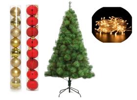 Arvore de Natal Pinheiro 1,50 metros 138 galhos com enfeites Arvore de Natal Pinheiro 1,50 metros 138 galhos com enfeites