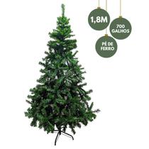 Árvore de Natal Pinheiro 1,80 Metros Grande Tradicional Cheia Gorda 700 Galhos