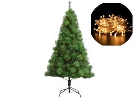 Arvore de Natal Pinheiro 2,10 metros 300 galhos e pisca pisca