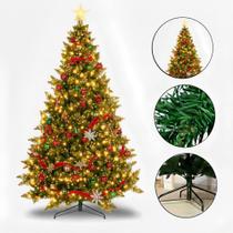 Arvore De Natal Pinheiro Canadense Luxo 1,80m 850 Galhos Verde