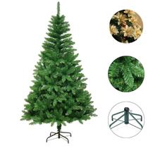 Árvore de Natal Pinheiro Canadense Tradicional 1,80M altura com 650 galhos e flores douradas de decoração Árvore de Natal Pinheiro Canadense Tradicional 1,80M altura com 650 galhos e flores douradas de decoração