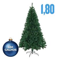 Árvore De Natal Pinheiro Cheia Luxuosa 1,80m 650 Galhos Modelo Premium