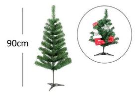 Árvore De Natal Pinheiro Cor Verde Canadense 90cm A0011 Com 86 Galhos - Chibrali