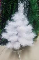 Árvore de Natal Pinheiro De Mesa Luxo 60cm Cor Branca A0106B - Global