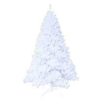 Árvore De Natal Pinheiro Luxo Branco Nevada 1,5m 260 Galhos Chibrali