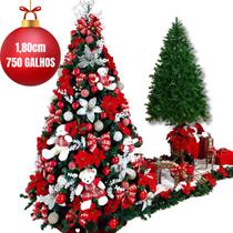 Árvore De Natal Pinheiro Luxo Grande Gorda Cheio 180cm 750 Galhos Premium - Wincy - Natal