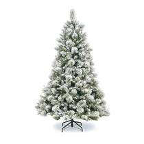 Árvore de Natal Pinheiro Luxo Nevado 2,40 m com 1.200 Galhos e Pé de Metal Árvore de Natal Pinheiro Luxo Nevado 2,40 m com 1.200 Galhos e Pé de Metal