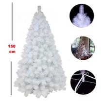 Árvore De Natal Pinheiro Modelo Luxo Branca A0115B-1.50m-260 galhos - bijoprata