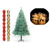 Arvore De Natal Pinheiro Nevada 1,2 Metros 90 Galhos Enfeite