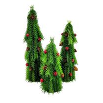 Árvore De Natal Pinheiro Para Mesa Kit 3pc - Inigual Decor