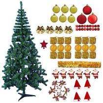 Árvore De Natal Pinheiro Verde 2,40m 600 Galhos Decorada Com Enfeites 86 Itens Árvore De Natal Pinheiro Verde 2,40m 600 Galhos Decorada Com Enfeites 86 Itens