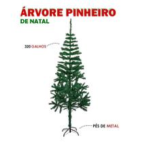 Árvore de Natal Pinheiro Verde de Luxo 1,80m com 320 Galhos