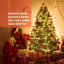 Árvore De Natal Pinheiro Verde Grande 2,10m 800 Galhos